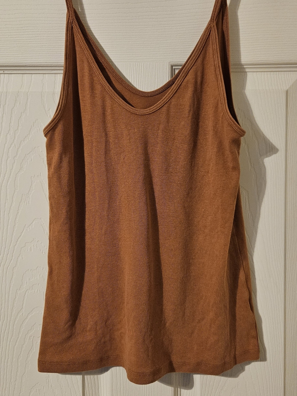 Universal Thread Ribbed Camisole Tank Top - Rust Brown
